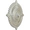 Ekena Millwork Haylynn Ceiling Medallion (Fits Canopies up to 1 1/4"), 29 1/8"OD x 1 1/4"ID x 4"P, Flash Blue CM29HYFBS - alternate 3